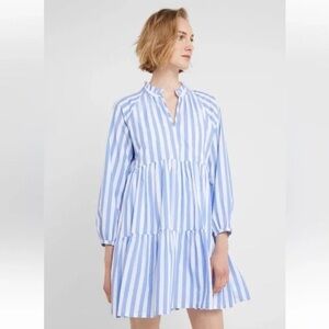 J. Crew Tiered Poplin in Barrie Stripe